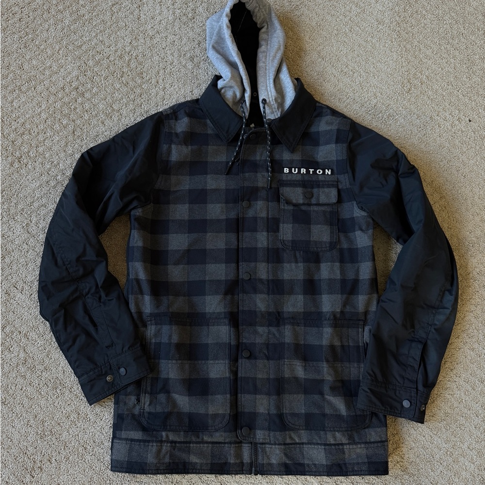 Men’s Burton Dunmore Jacket Black/Grey Size Small